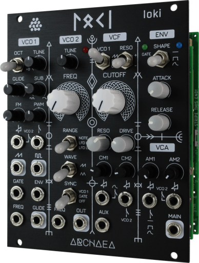 Loki Analog Synth Voice Angled View